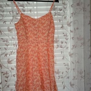 Old navy orange sherbert spring dress flowy